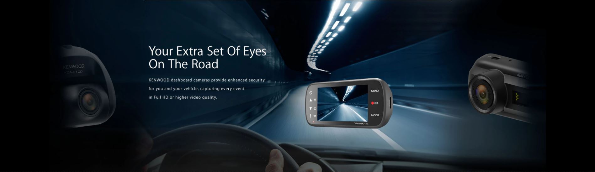 Kenwood Dash, Front and Rear Cameras